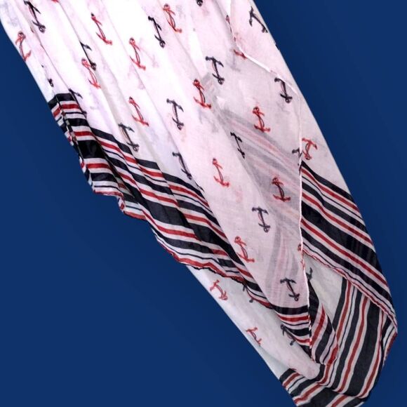 Scarf Red White Blue Lightweight - Picture 3 of 11